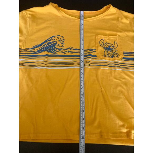 NWT Disney Parks Size Stitch Mustard Yellow Crop Top Size M - Picture 6 of 13